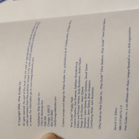 HP!! Gently Used Wise Guide To Wrigley Field Fan Navigator Booklet/Book! - Picture 7 of 7